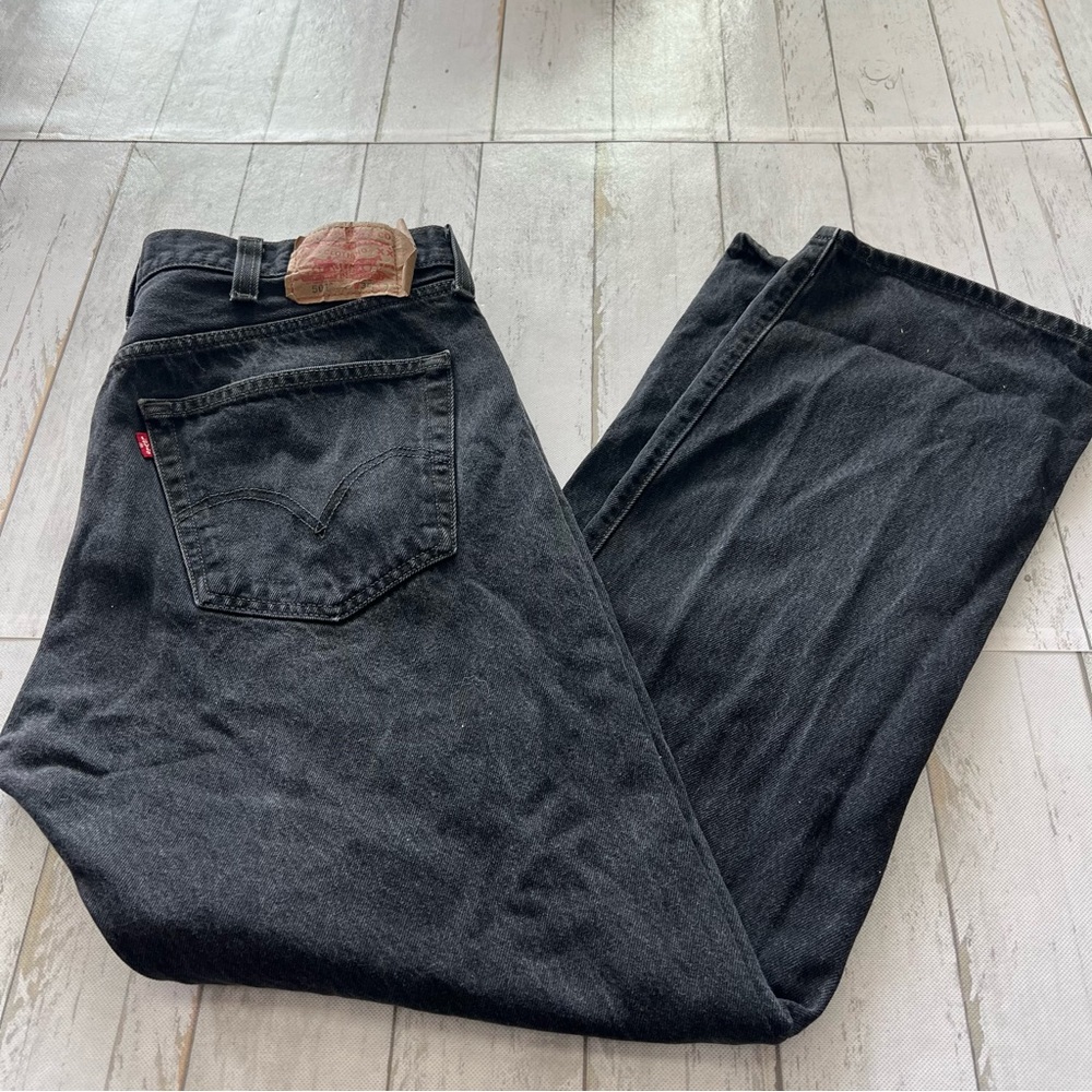 Levi's 501 Men's Dark Gray Relaxed Jeans 38x32